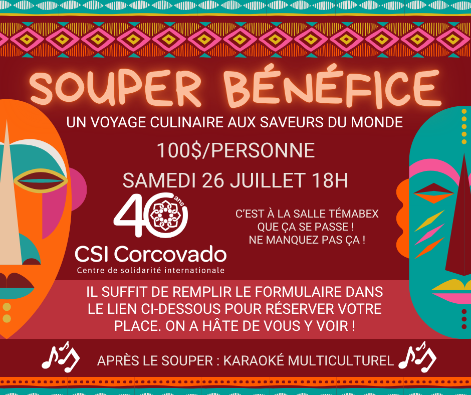 Souper bénéfice – Samedi 26 juillet